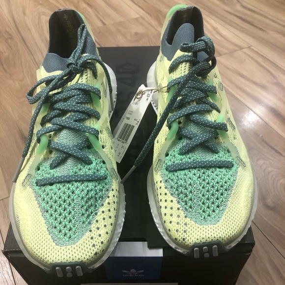Adidas 4D Fusio Semi Frozen Yellow /Hazy Emerald/Dove Grey, M/9.5, W/10.5